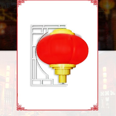 LED節(jié)日路燈桿燈籠串 戶(hù)外防水大紅冬瓜燈籠裝飾景觀燈廠(chǎng)家 